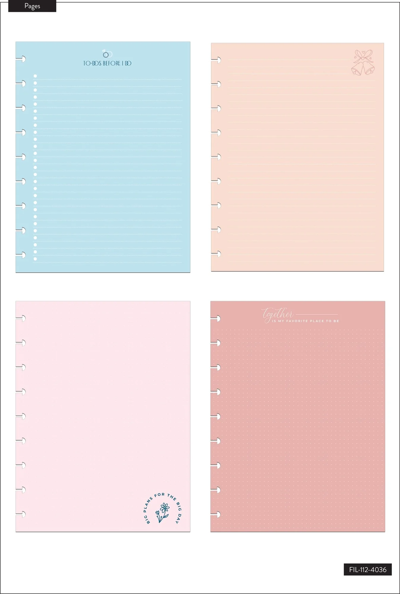 Classic Filler Paper - Wedding To Do - Image 2