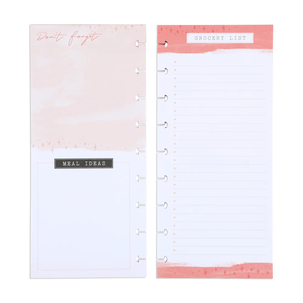 Recipe Grocery List - Classic Half Sheet Filler Paper - 60 Sheets - Image 2