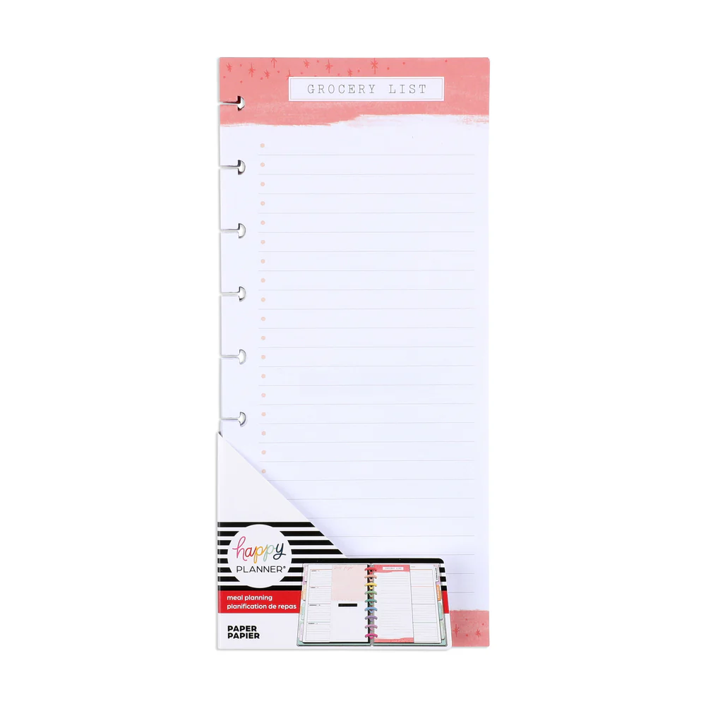 Recipe Grocery List - Classic Half Sheet Filler Paper - 60 Sheets - Image 3