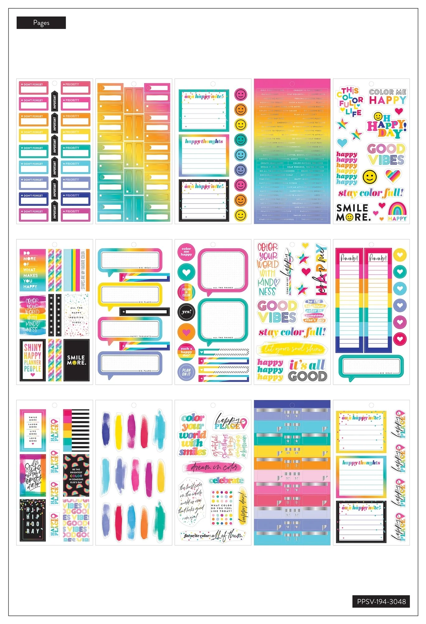 Value Pack Stickers - Color Me Happy - Image 2