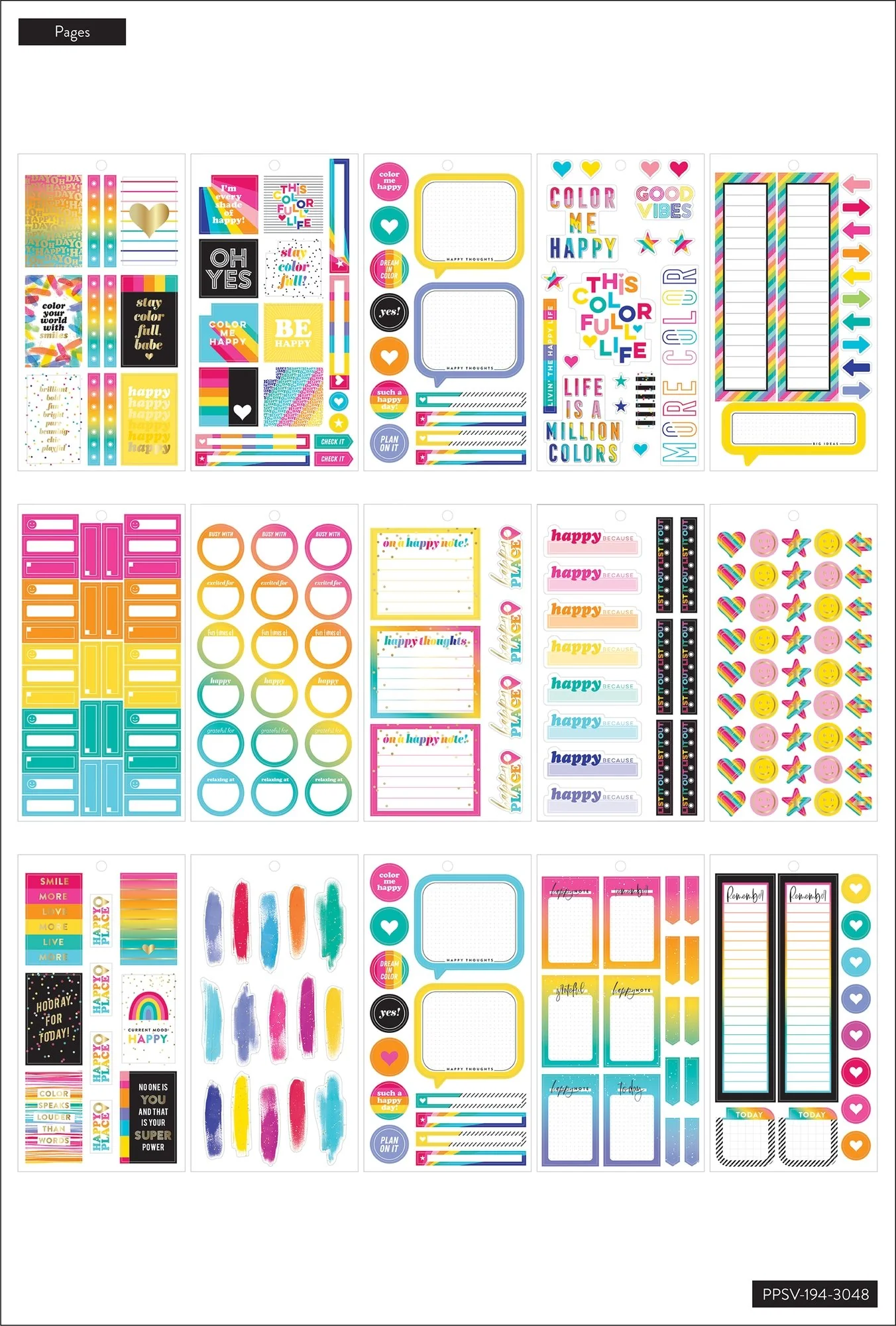 Value Pack Stickers - Color Me Happy - Image 3