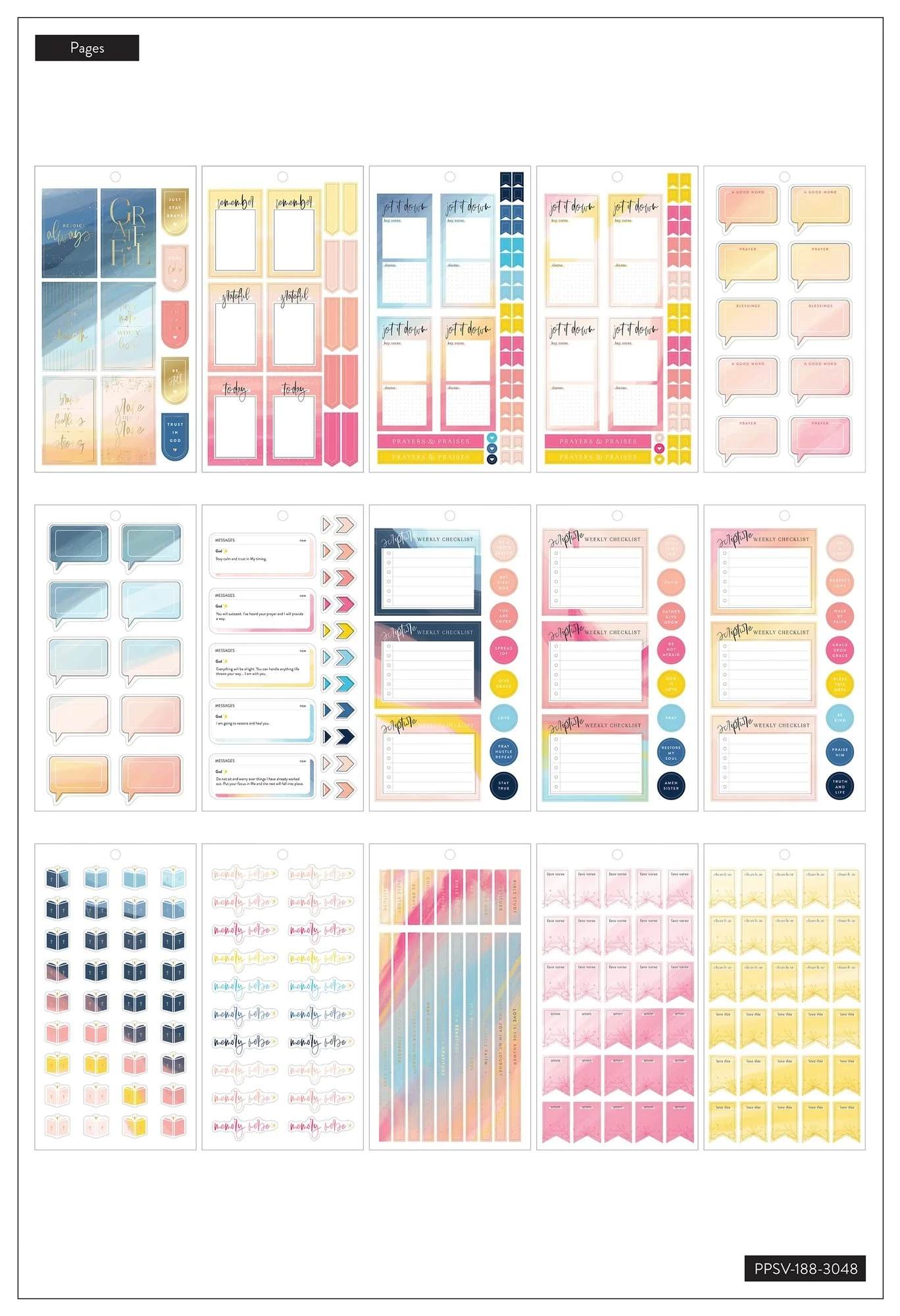 Value Pack Stickers - Happy & Kind Faith - Image 4