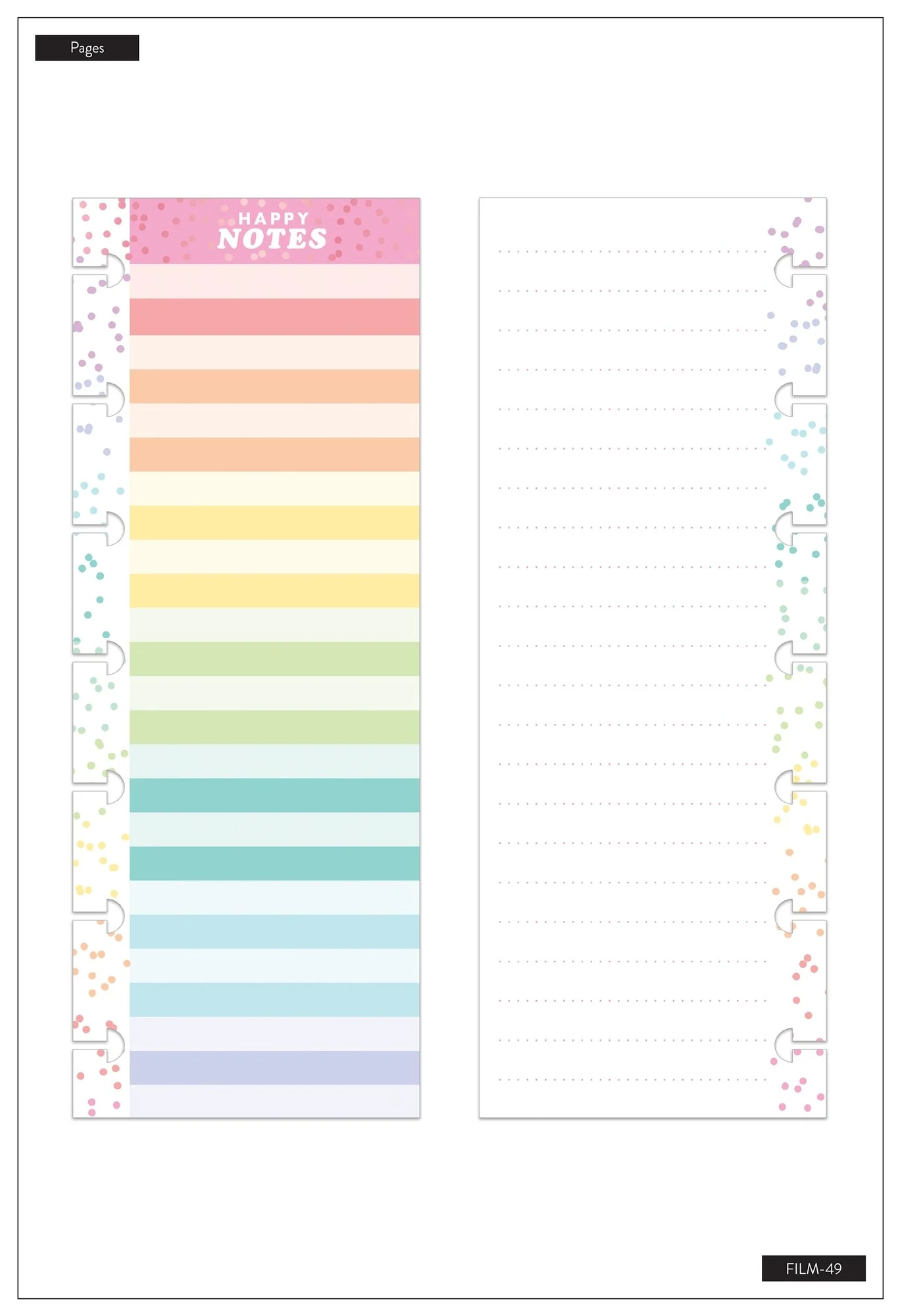 Mini Filler Paper - Color Stripe - Image 2
