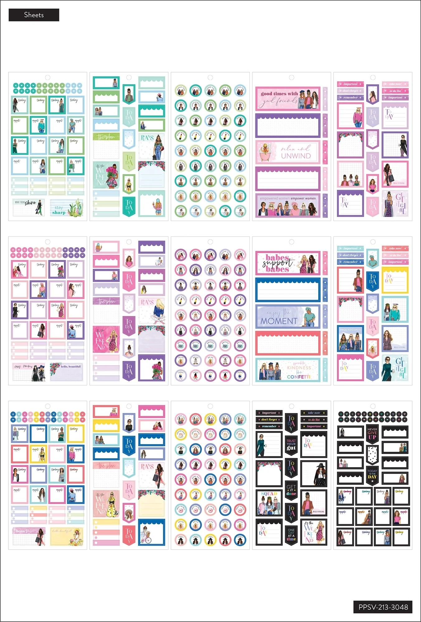 Value Pack Stickers - Rongrong - Everyday - Mini - Image 3