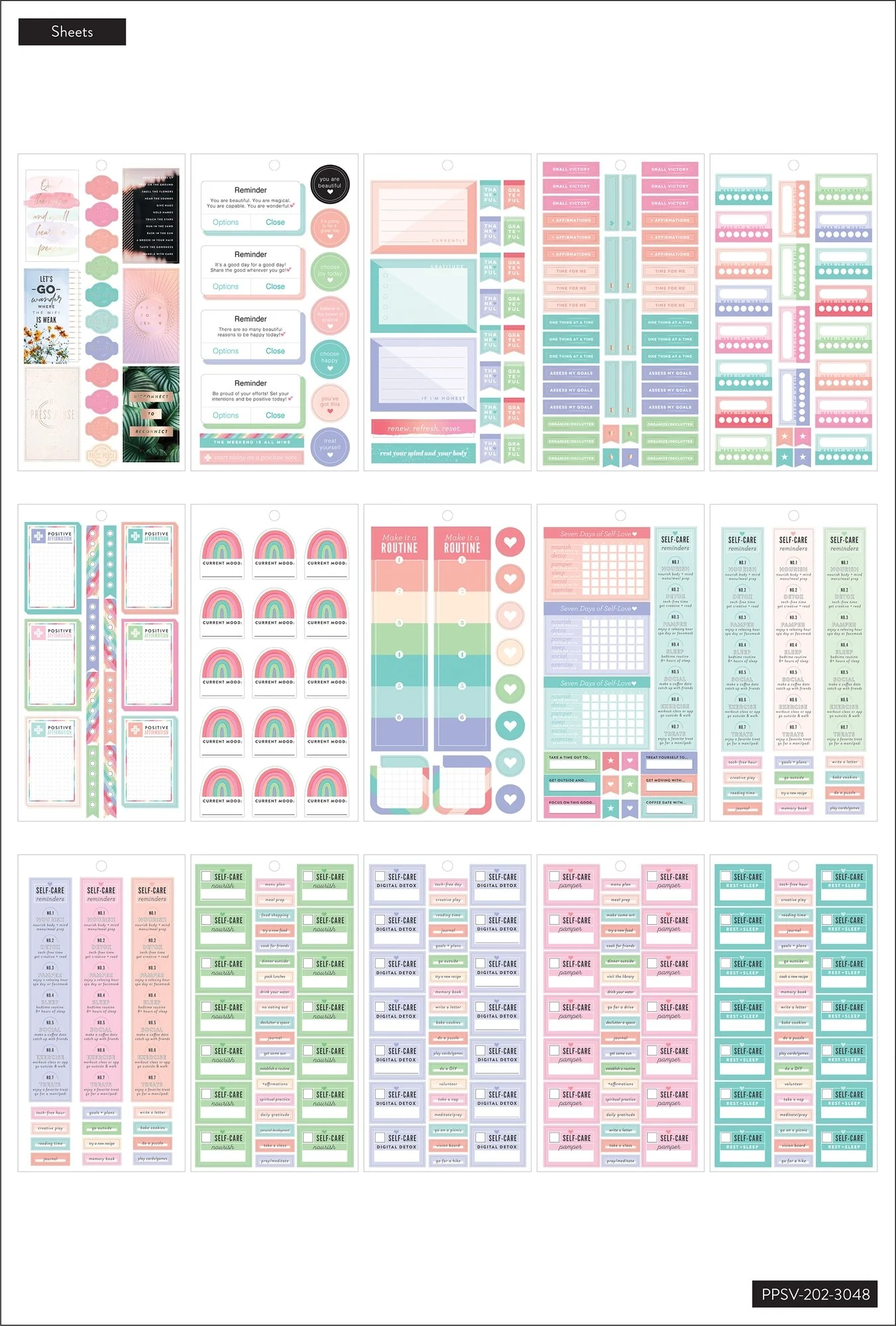 Value Pack Stickers - Mood Tracker and Mental Health - Image 3