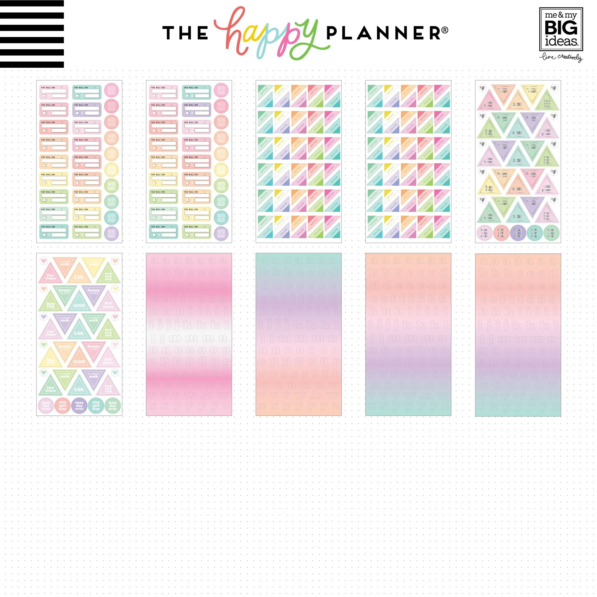 Mega Value Pack Stickers - Pastels - 100 Sheets! - Image 10