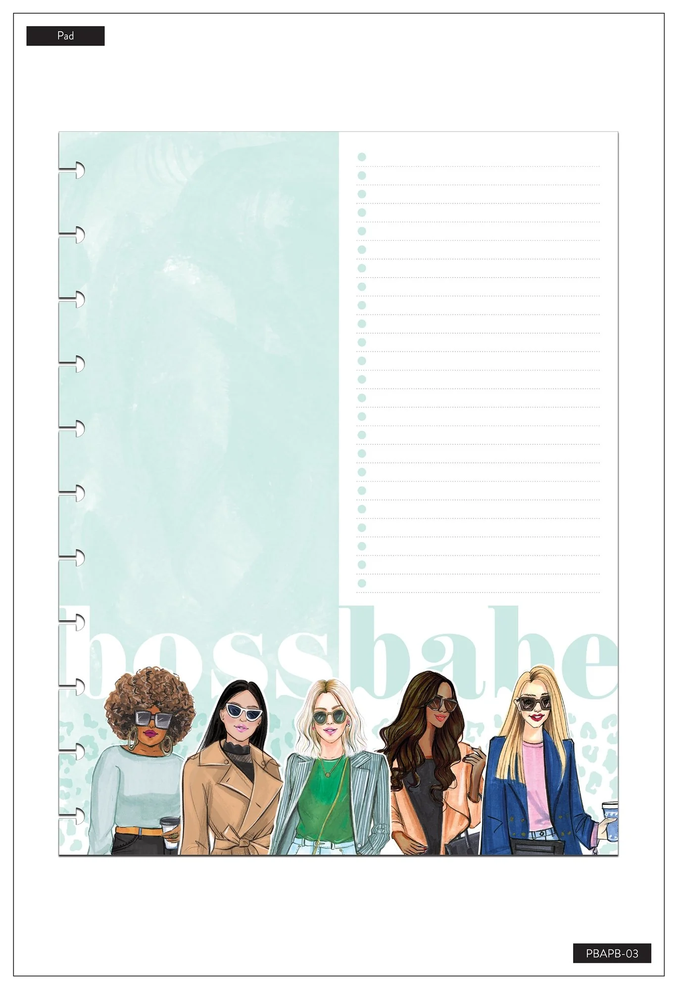 BIG Block Paper Pad -Rongrong - Boss Babe - Image 2