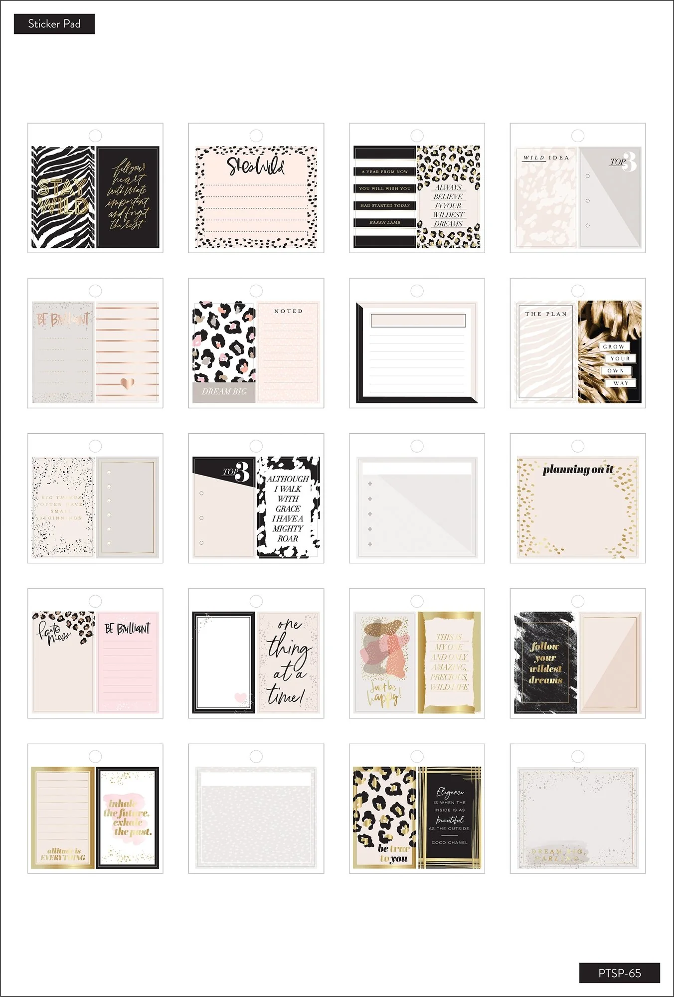 Tiny Sticker Pad - Wild Styled - Image 2