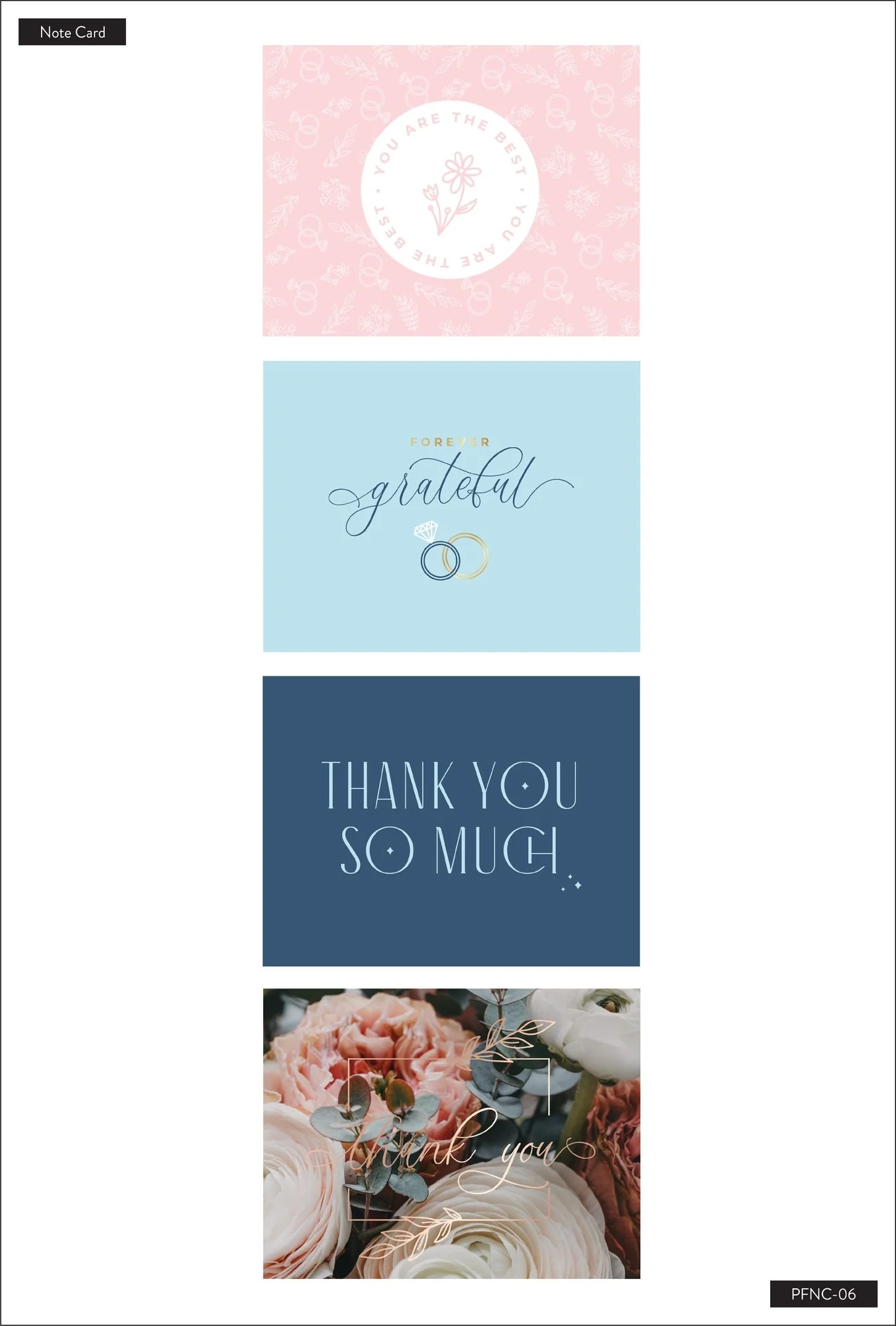 Wedding Party Thank You Cards - Image 3