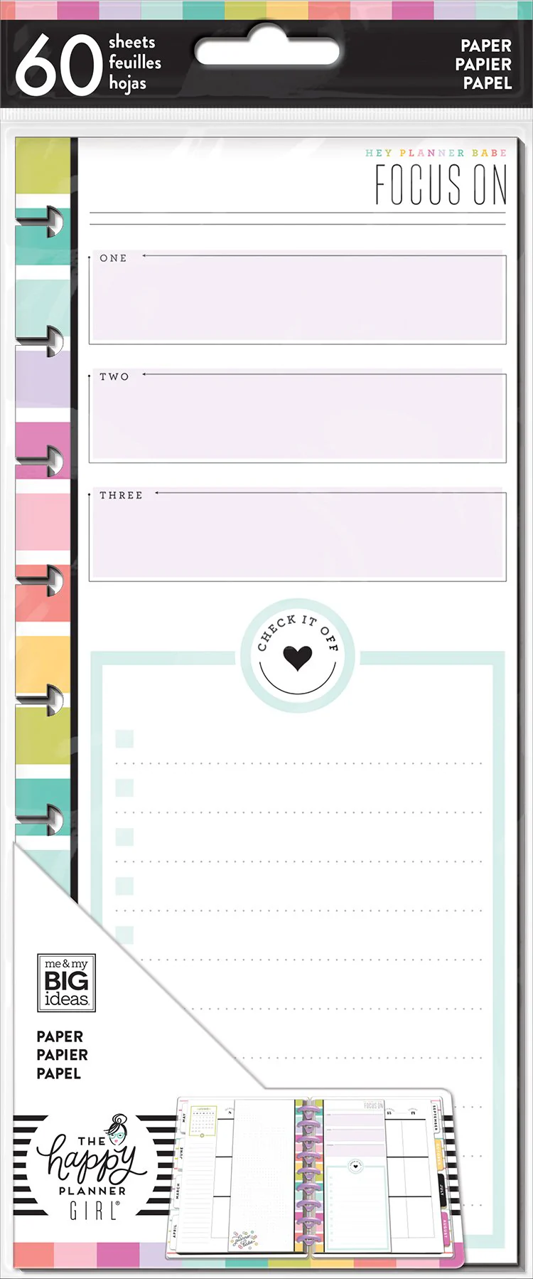 Classic Half Sheet Note Paper - Focus - Planner Babe