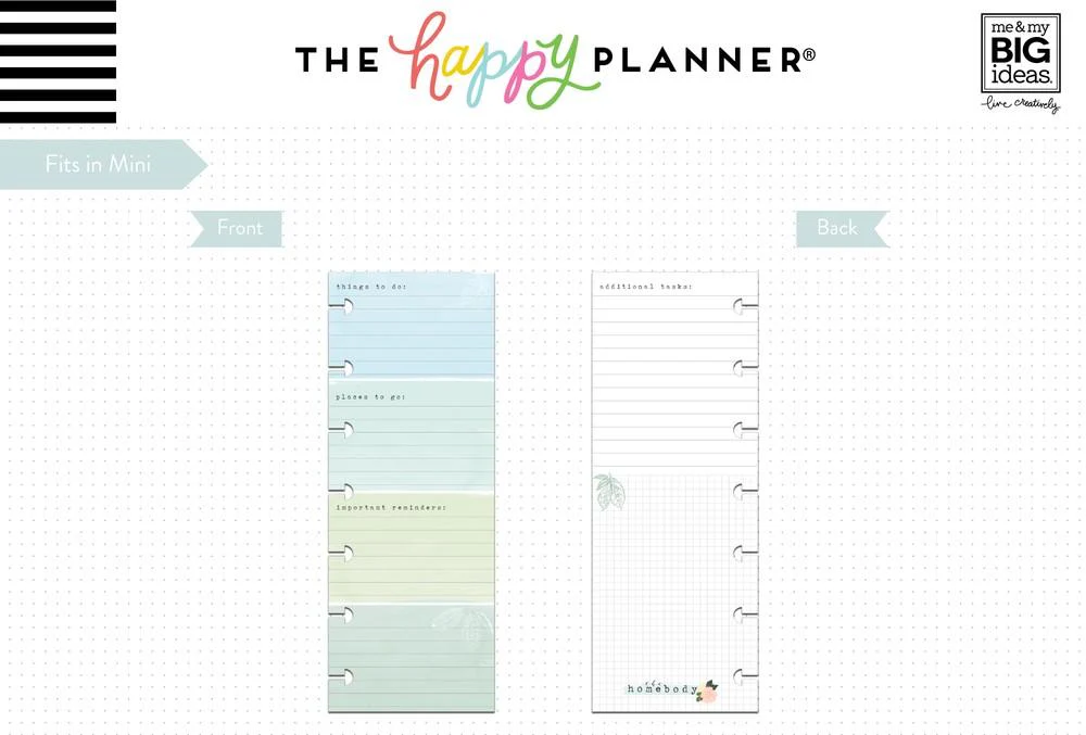 Mini Half Sheet Note Paper - Homebody - Image 2