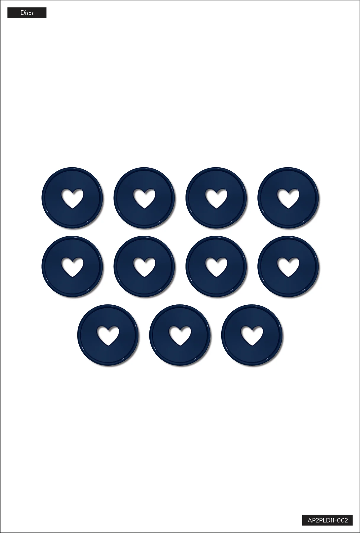 Indigo - Medium Plastic Disc Set - Image 2