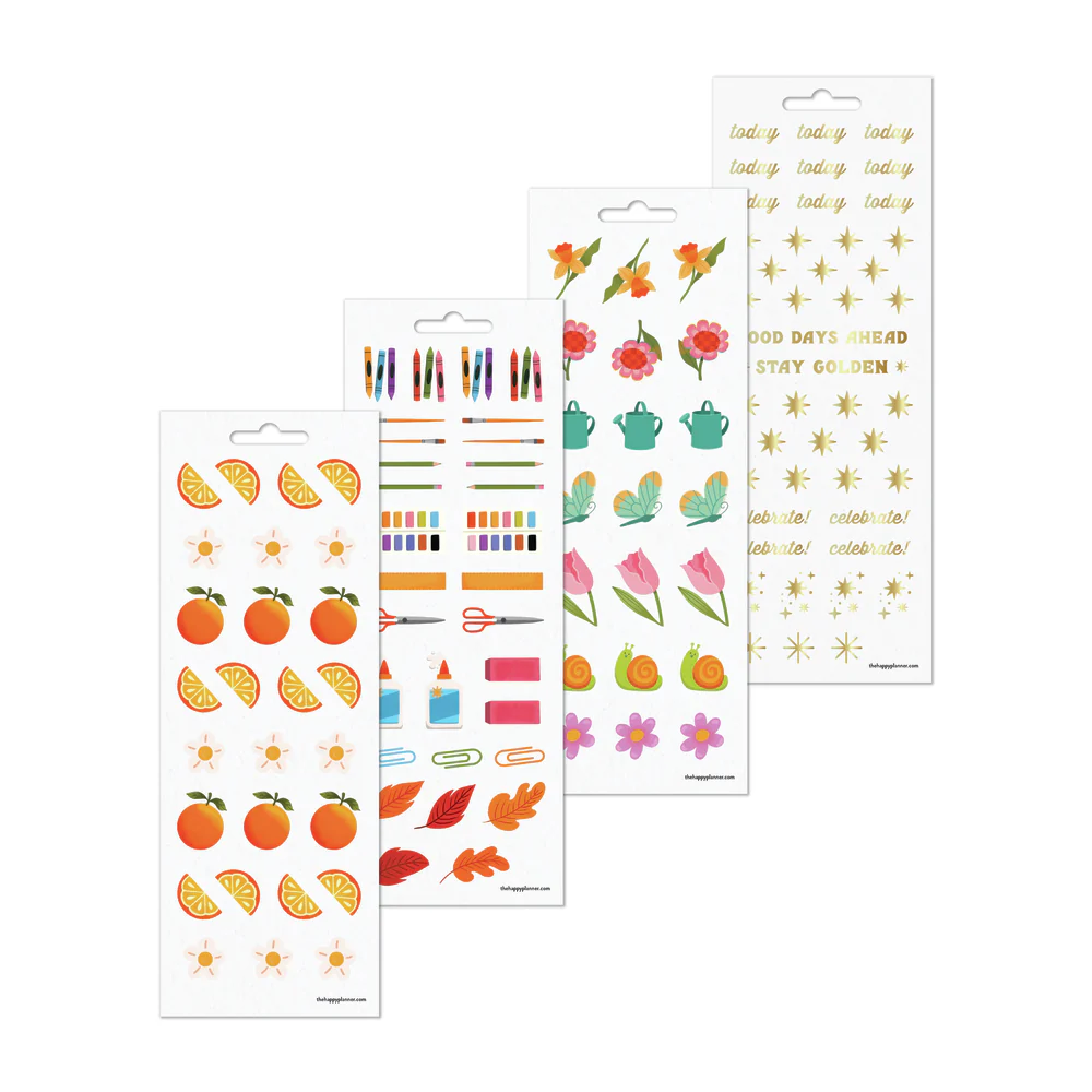 Jess Miller Draws x Happy Planner Seasonal Teacher - 8 Sticker Sheets - Image 4