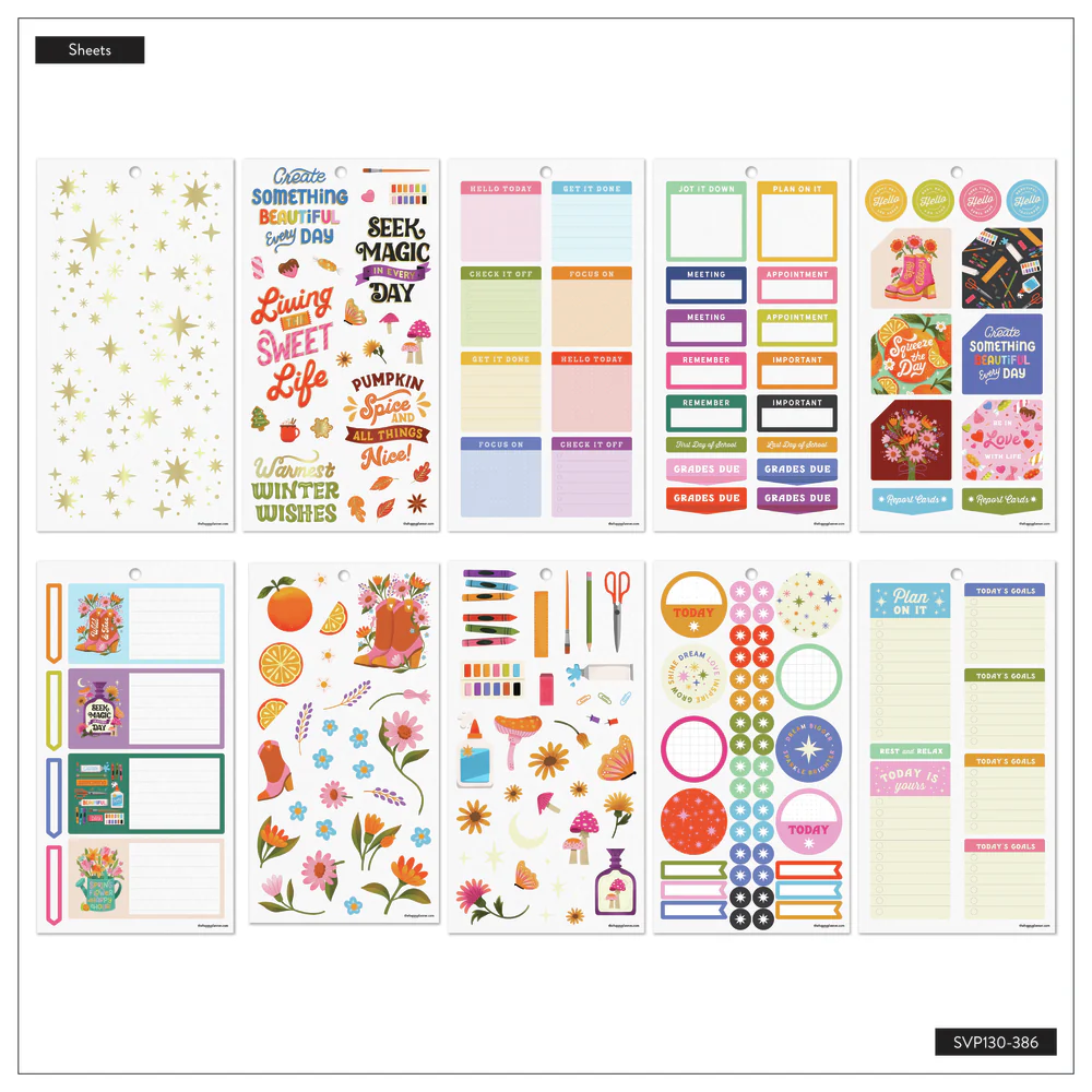 Jess Miller Draws x Happy Planner Seasonal Teacher - Value Pack Stickers - Big - Image 7