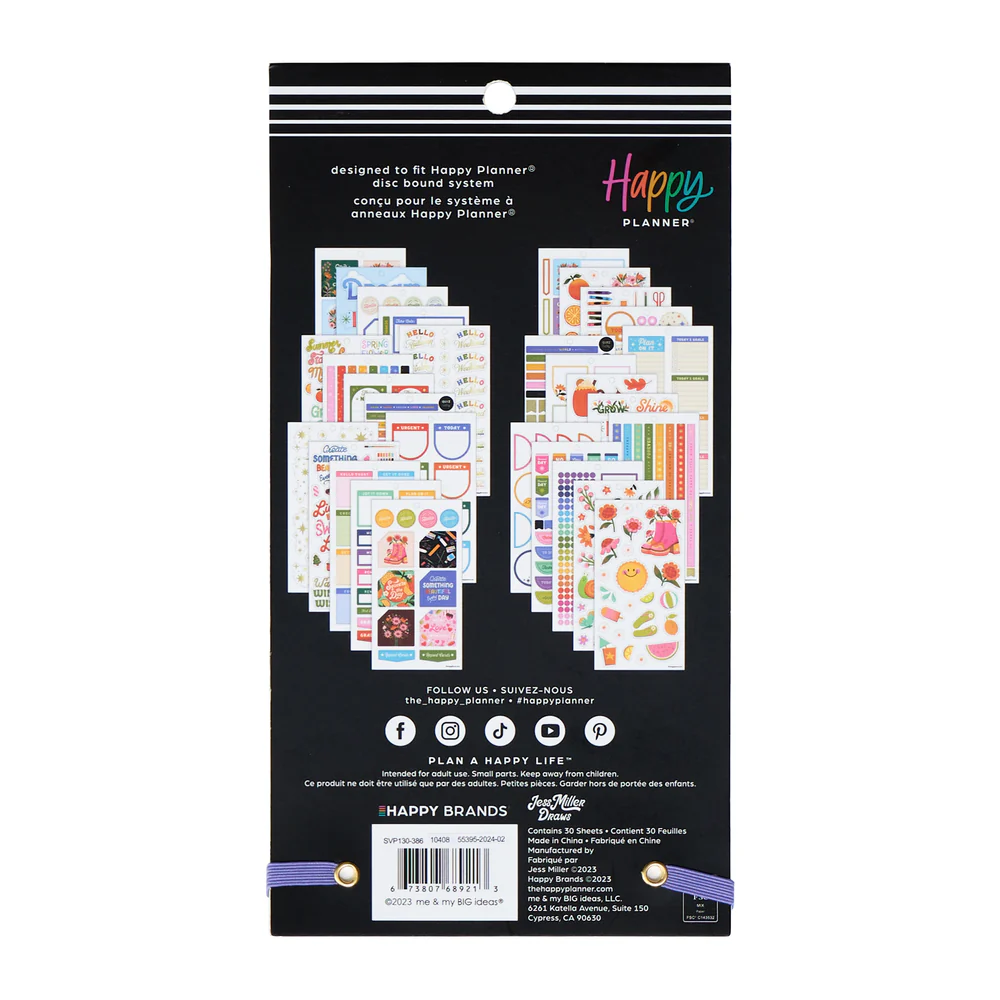 Jess Miller Draws x Happy Planner Seasonal Teacher - Value Pack Stickers - Big - Image 9