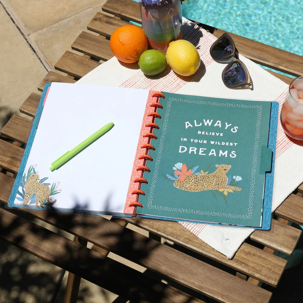 Jewel Tone Jungle Big Notebook - Dot Lined Pages - 60 Sheets - Image 4