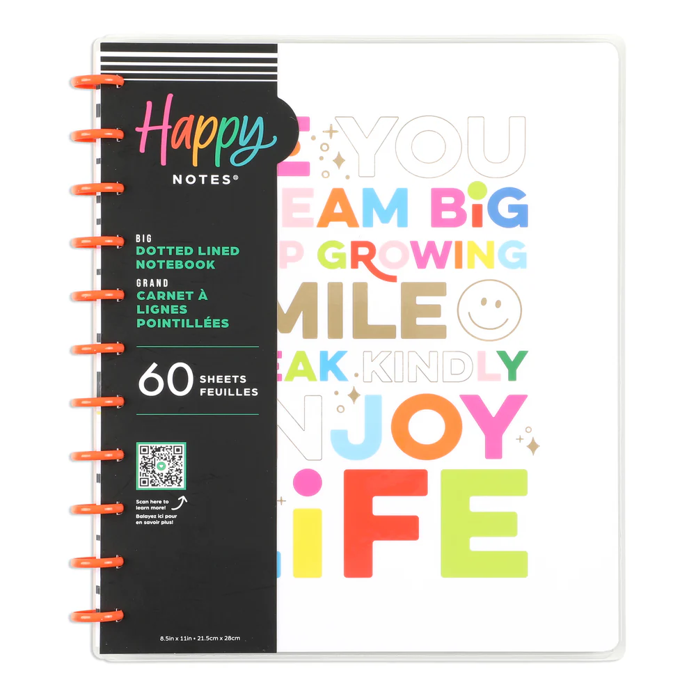 Joyful Expressions - Dotted Lined Big Notebook - 60 Sheets - Image 6