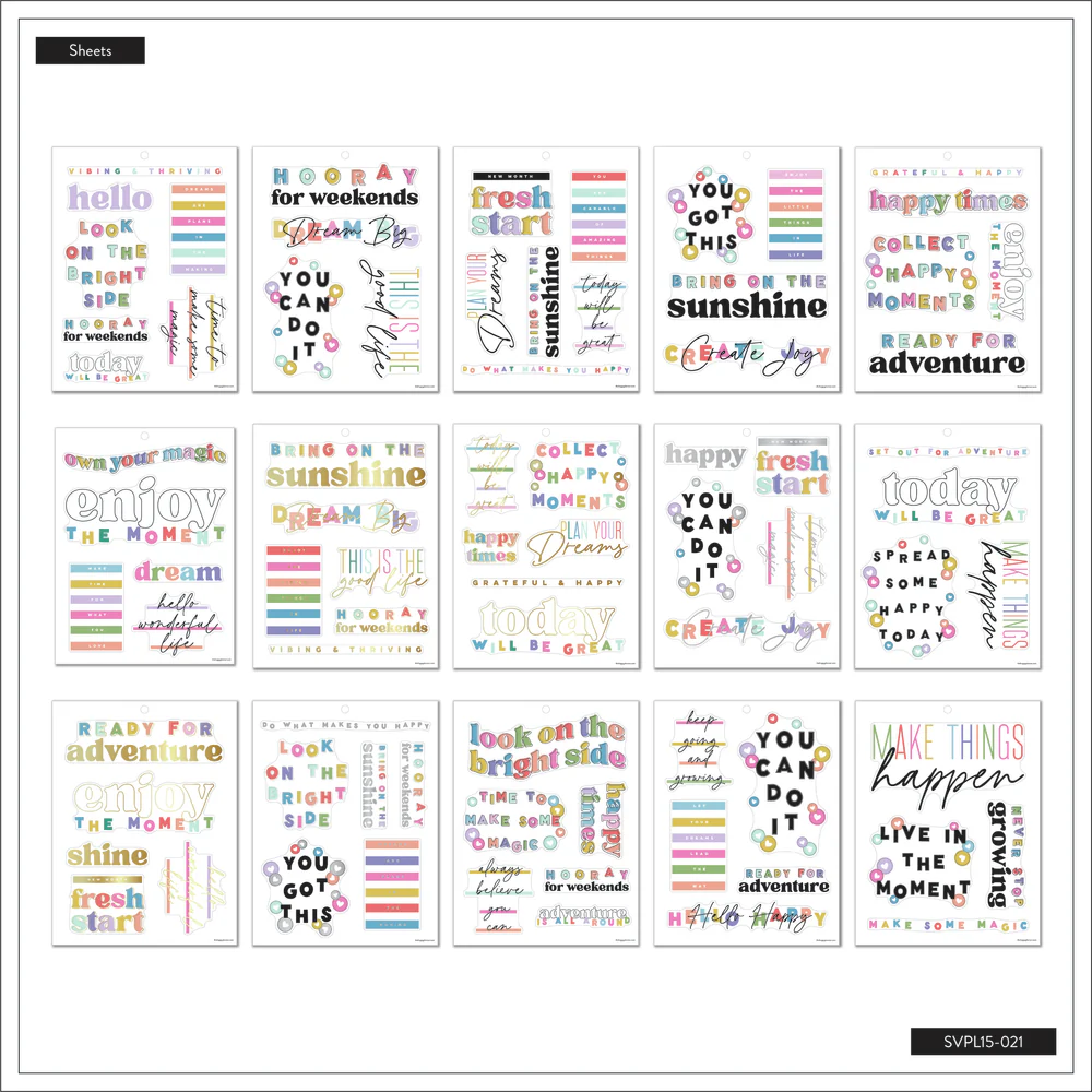 Happy Brights - Large Value Pack Stickers - Image 3