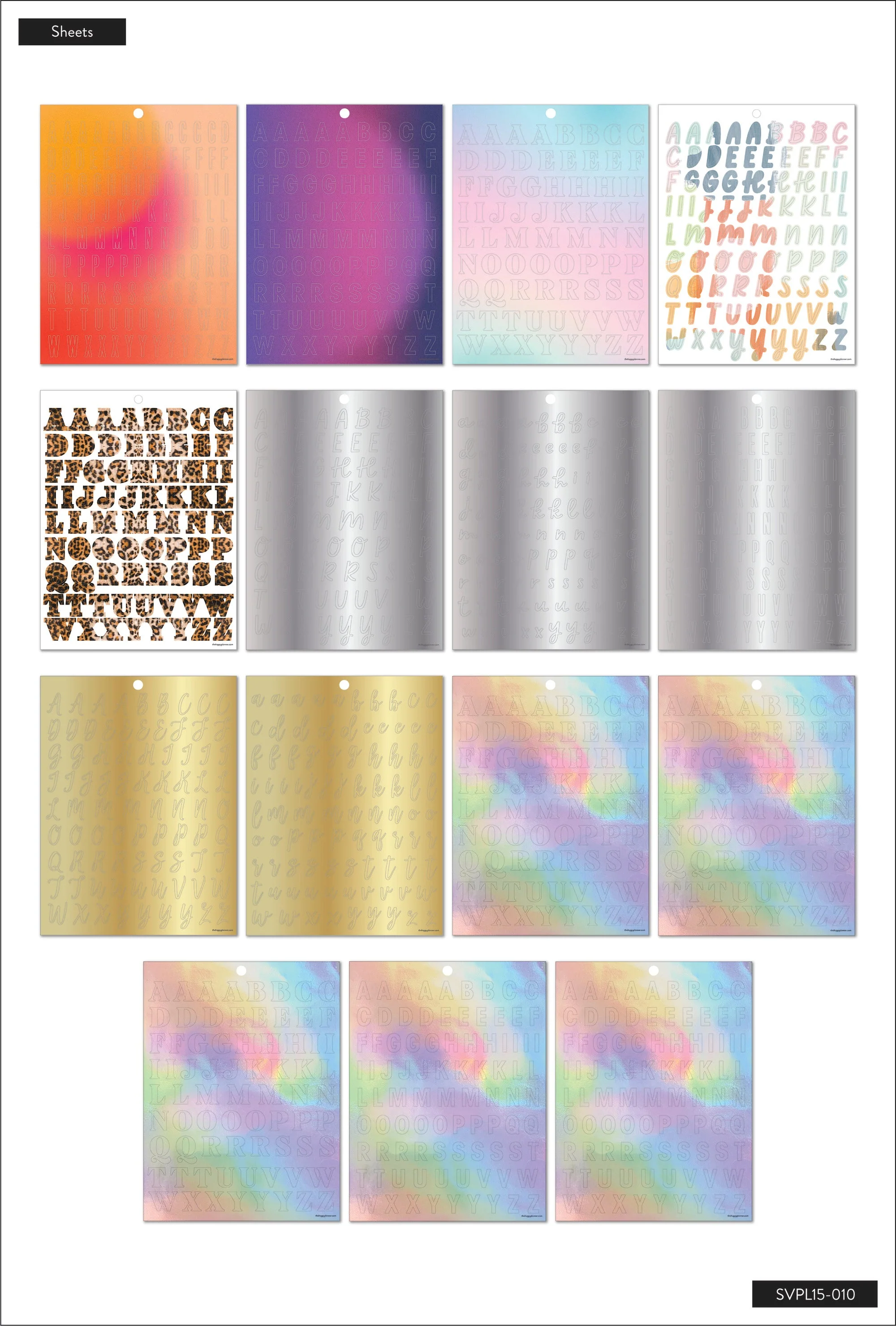 Large Value Pack Stickers - Unique Alpha Fonts - Image 5