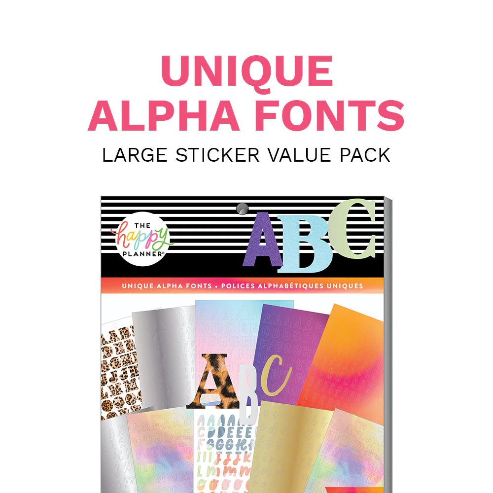 Large Value Pack Stickers - Unique Alpha Fonts - Image 6