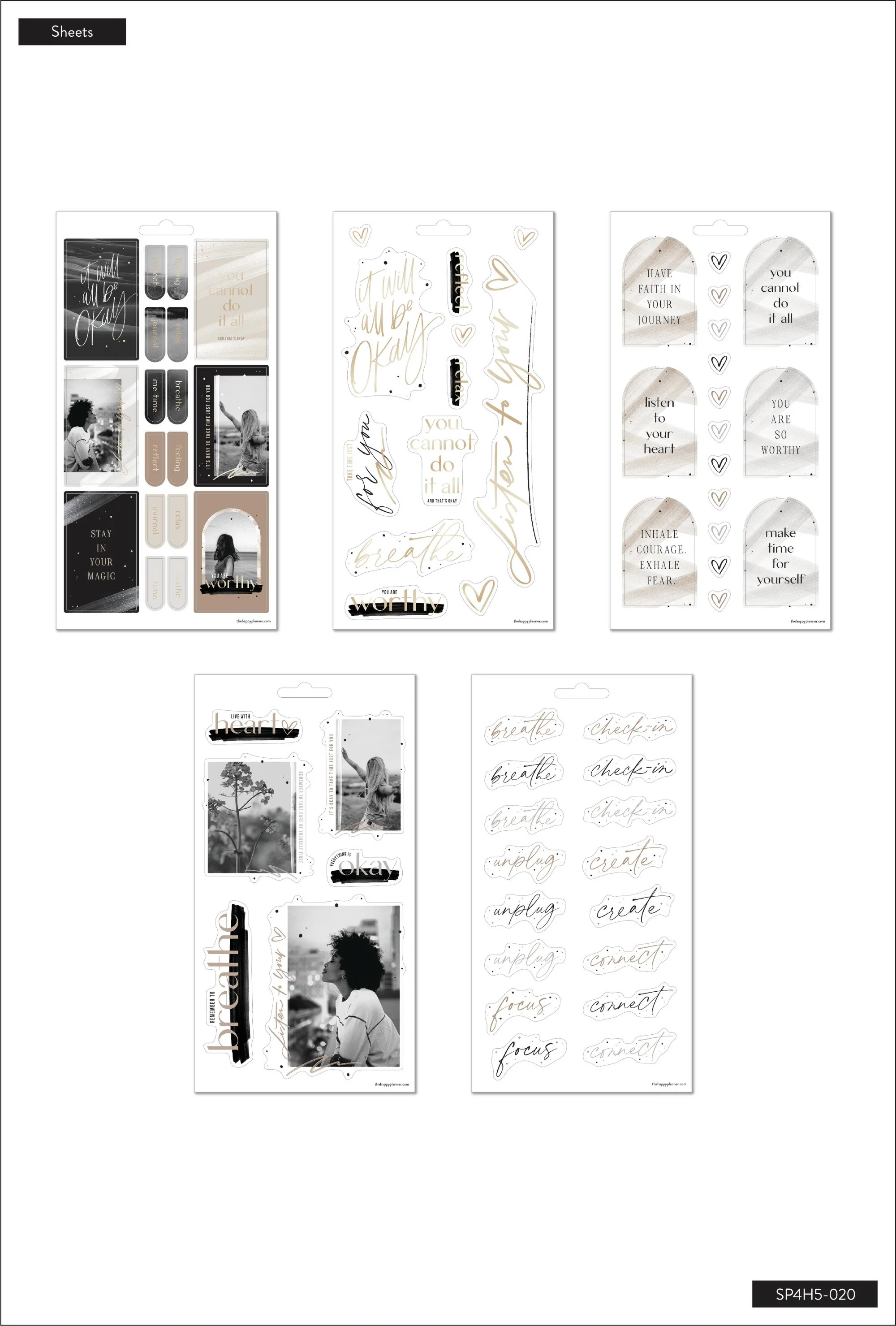 Listen to Your Heart - 5 Sticker Sheets - Image 4