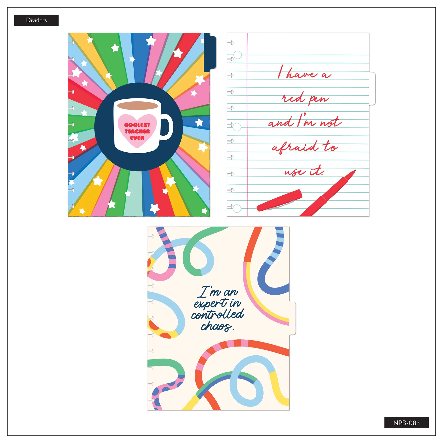 Live Love Teach - Dotted Lined Big Notebook - 60 Sheets - Image 11