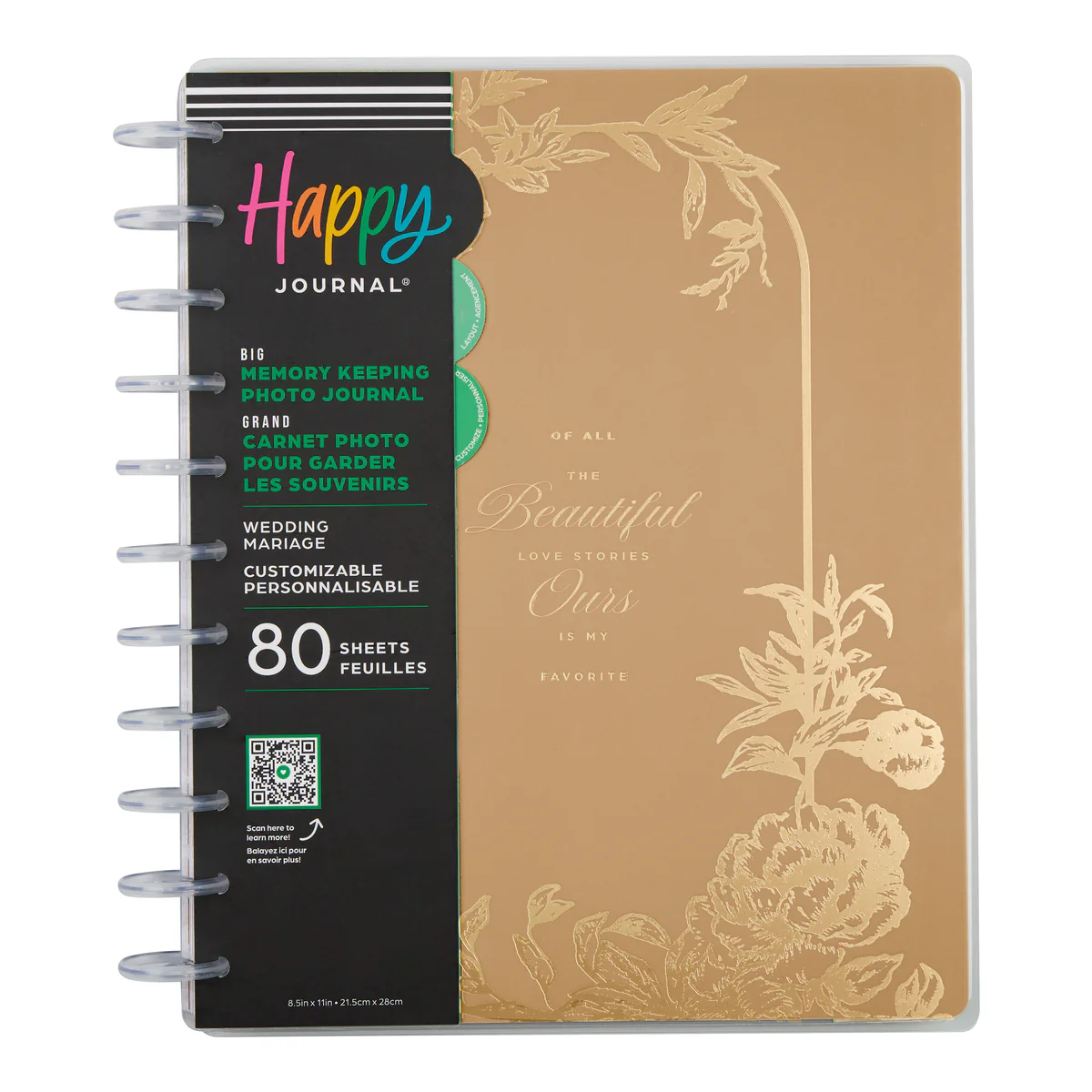 Love Blooms Wedding - Big Happy Memory Keeping Photo Journal - 80 Sheets - Image 12