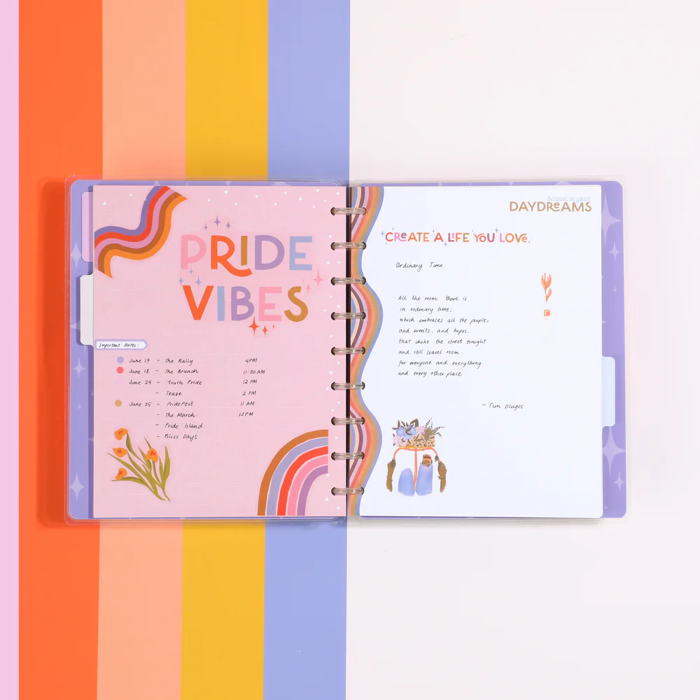 Love is Love Happy Planner x The Pigeon Letters - Dotted Lined Classic Notebook - 60 Sheets - Image 3
