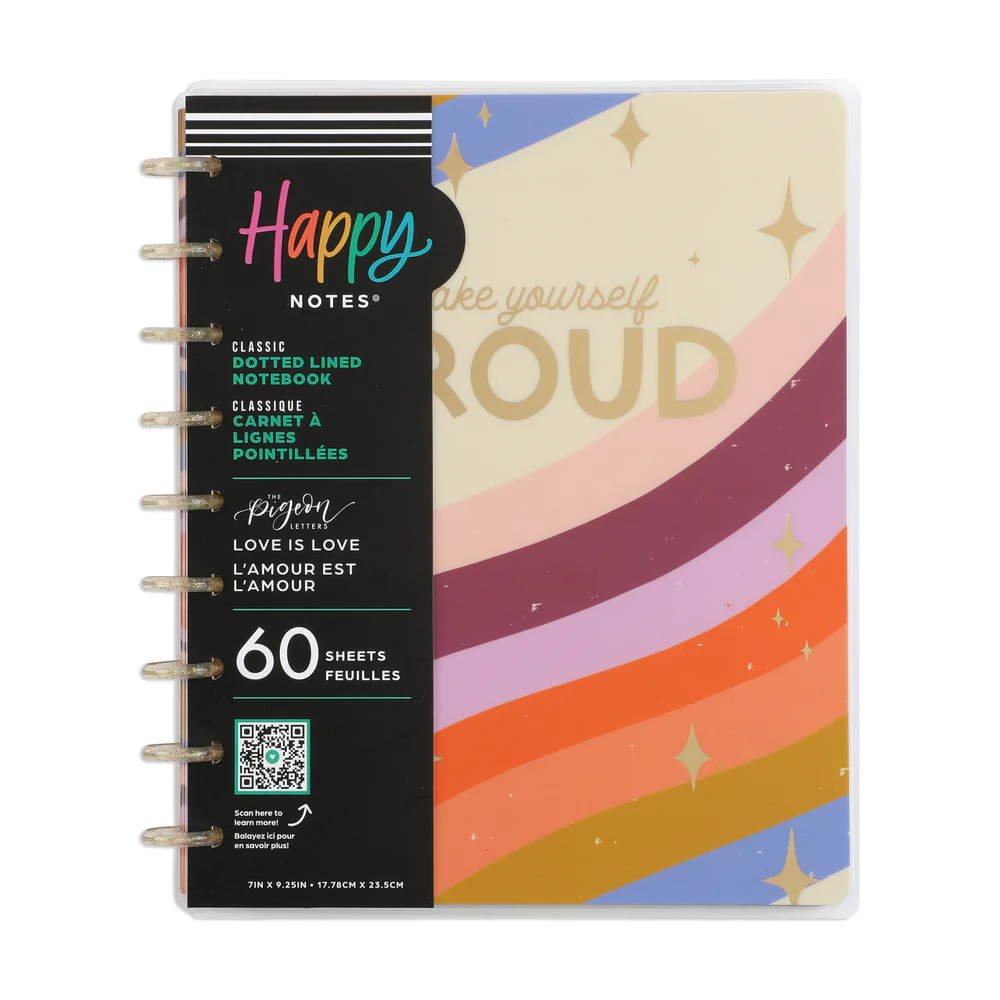 Love is Love Happy Planner x The Pigeon Letters - Dotted Lined Classic Notebook - 60 Sheets - Image 8