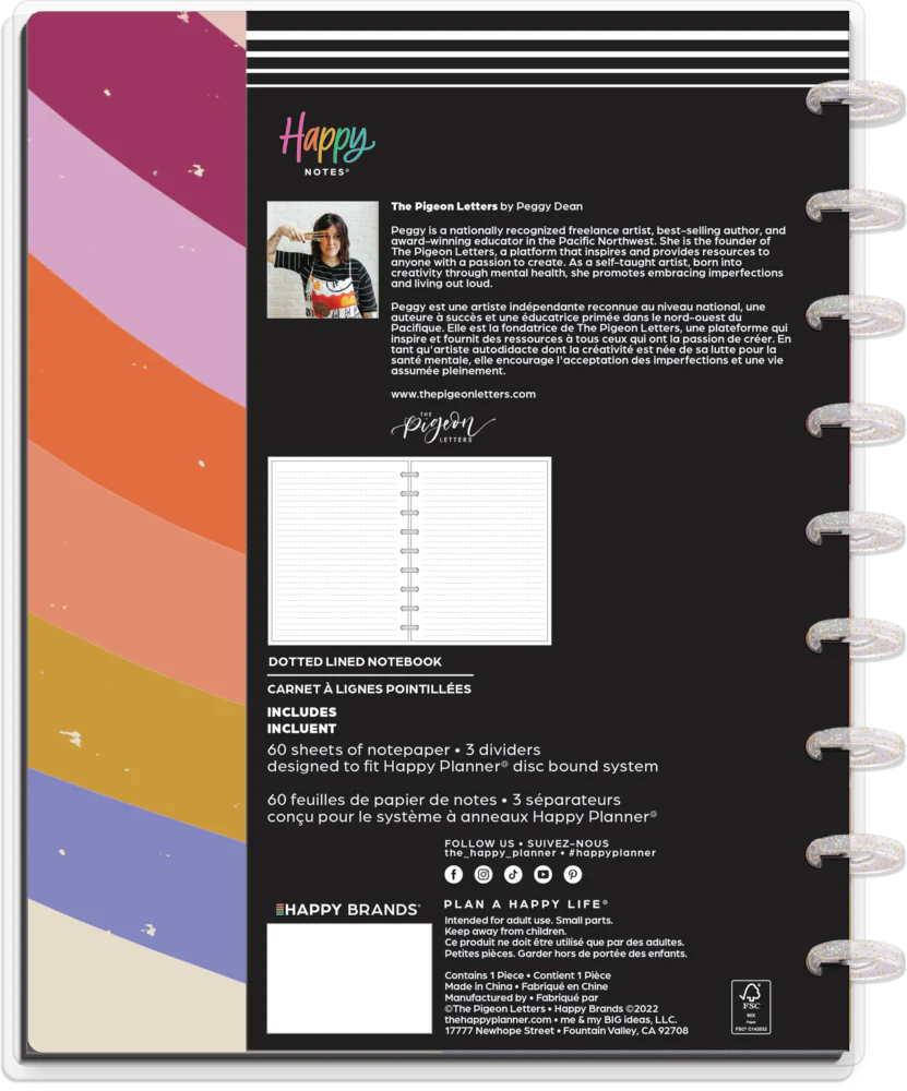 Love is Love Happy Planner x The Pigeon Letters - Dotted Lined Classic Notebook - 60 Sheets - Image 9