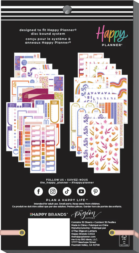 Love is Love Happy Planner x The Pigeon Letters - Value Pack Stickers - Image 8