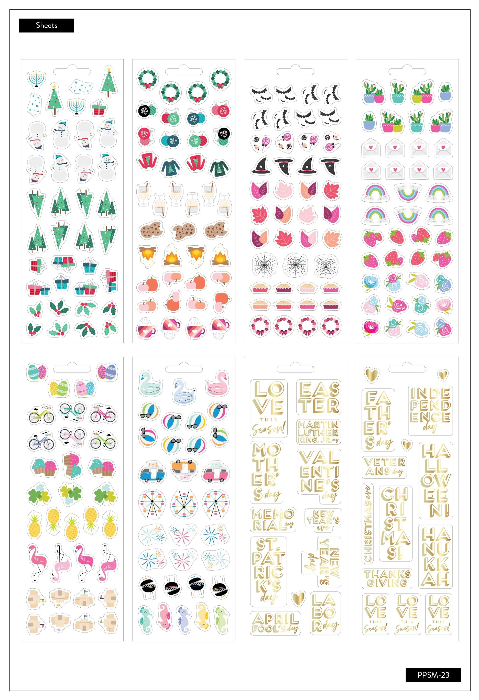 Petite Sticker Sheets - Love This Season - Image 2