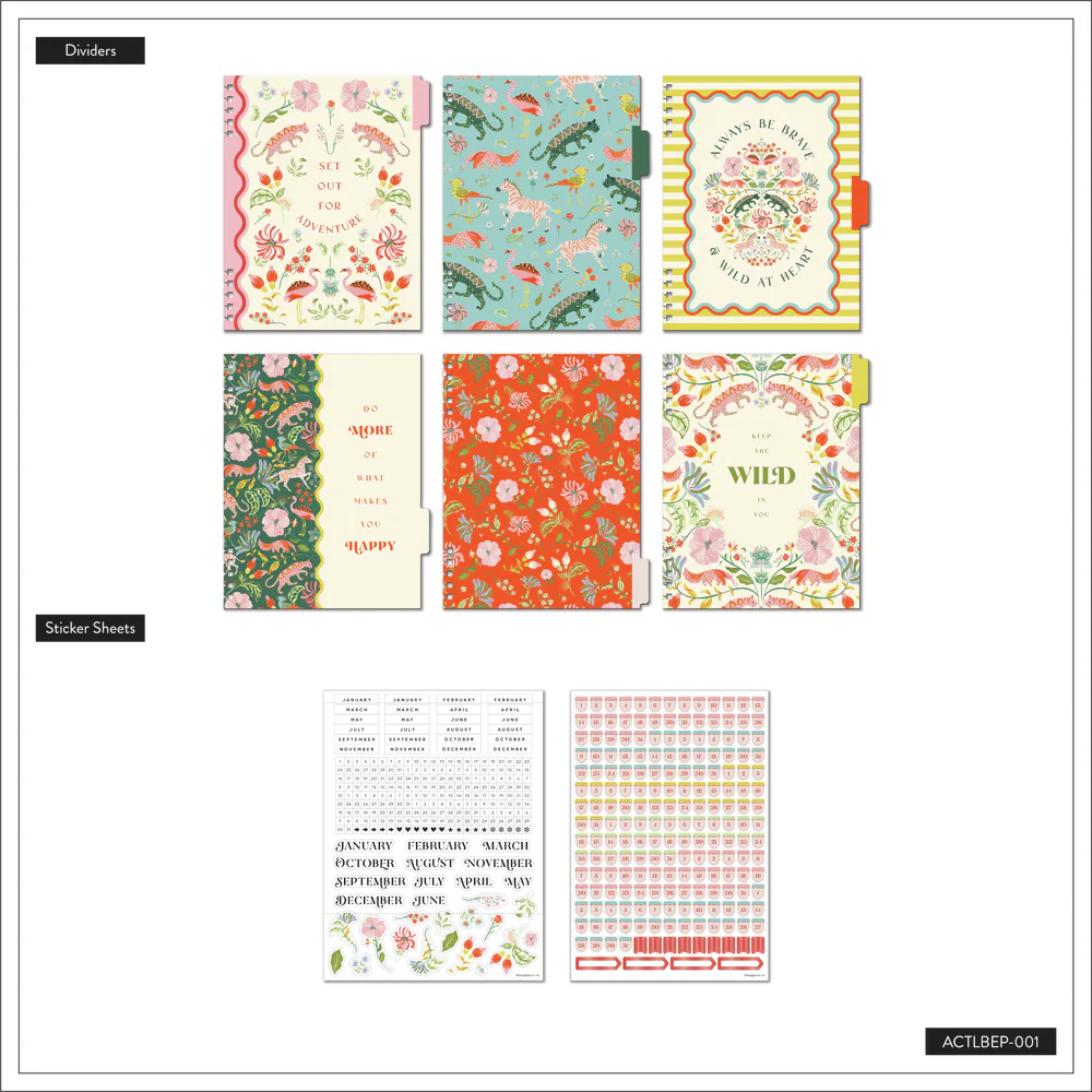 Lush Linens - Big Customizable Spiral Planner Dashboard Extension Pack - 6 Months - Image 3