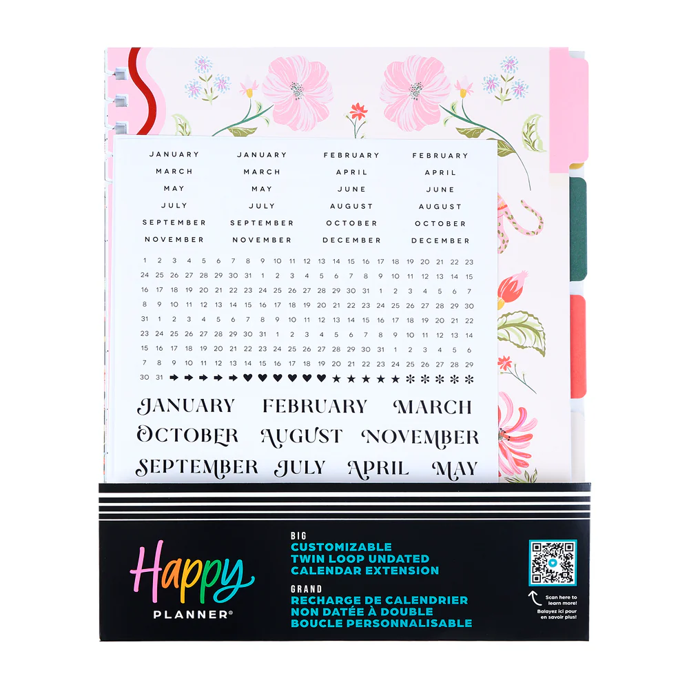 Lush Linens - Big Customizable Spiral Planner Dashboard Extension Pack - 6 Months - Image 5