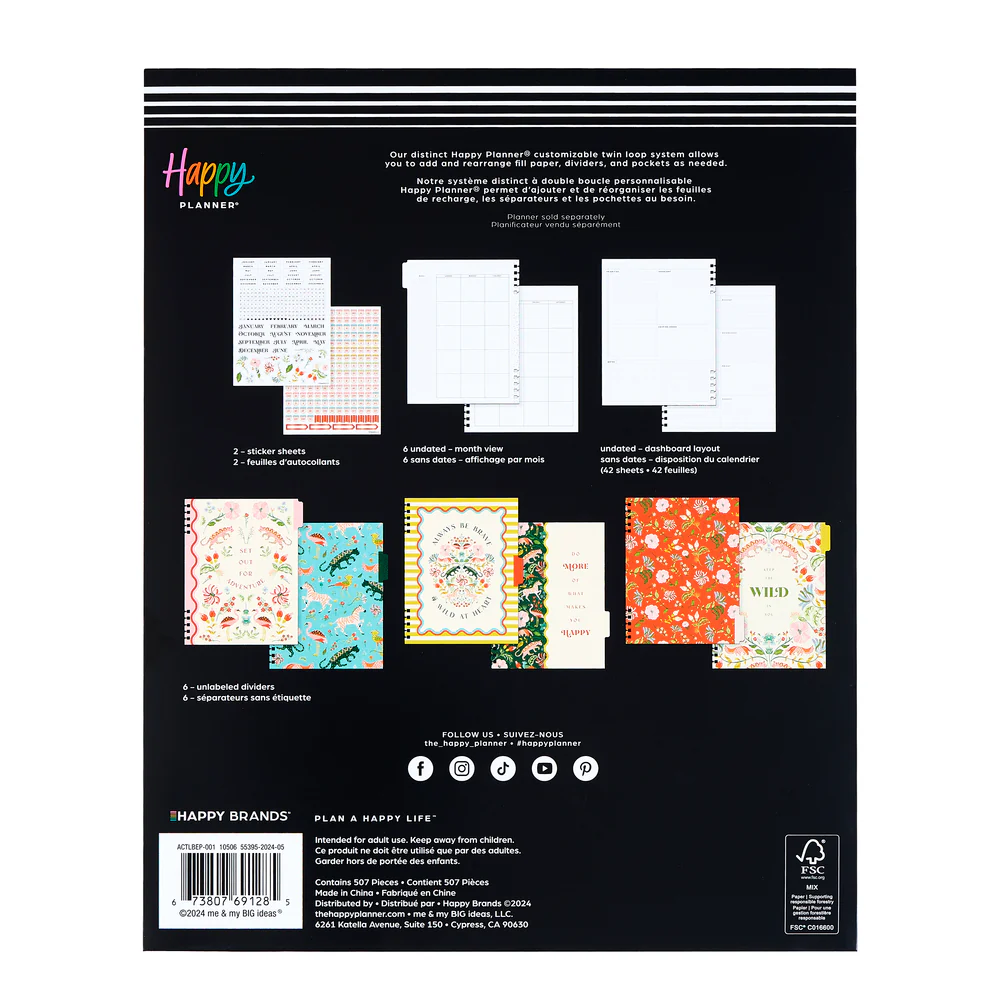 Lush Linens - Big Customizable Spiral Planner Dashboard Extension Pack - 6 Months - Image 6