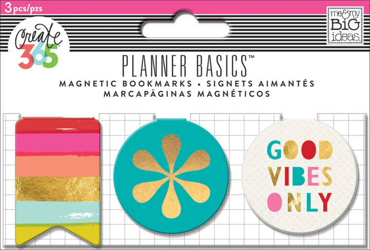 Magnetic Page Clips - Bright - 3 Pack