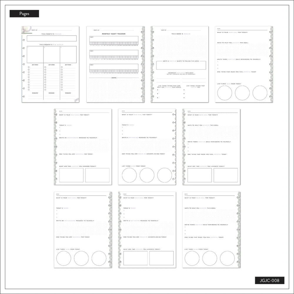 Mauve & Moss - Classic Guided Goals Journal - 80 Sheets - Image 5