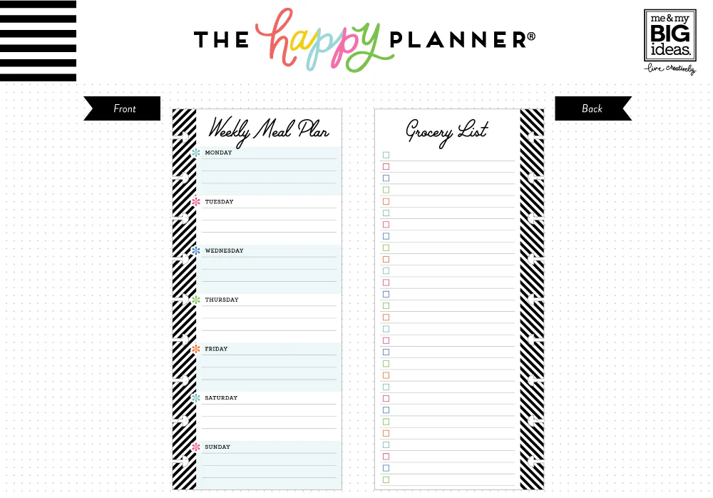 Meal Planning - Half Sheet - Classic - Image 2