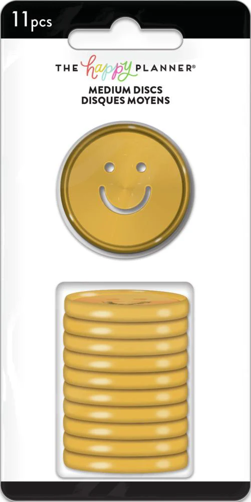 Smiley Cutout Medium Disc Set - Golden Yellow - Image 6