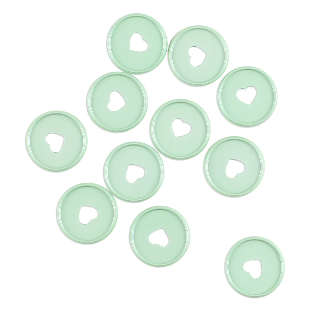 Pearl Powder Sea Glass - Medium Metal Disc Set - Image 4