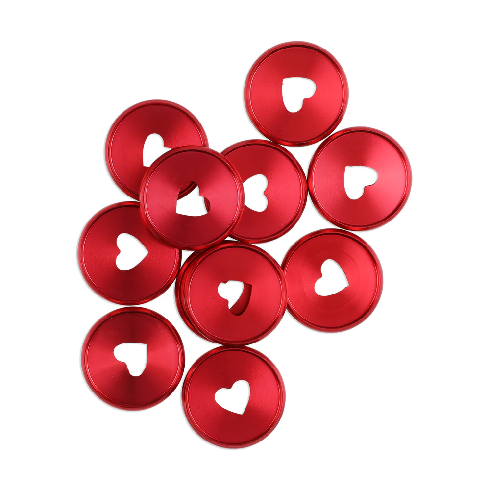 Medium Metal Disc Set - Red - Image 2
