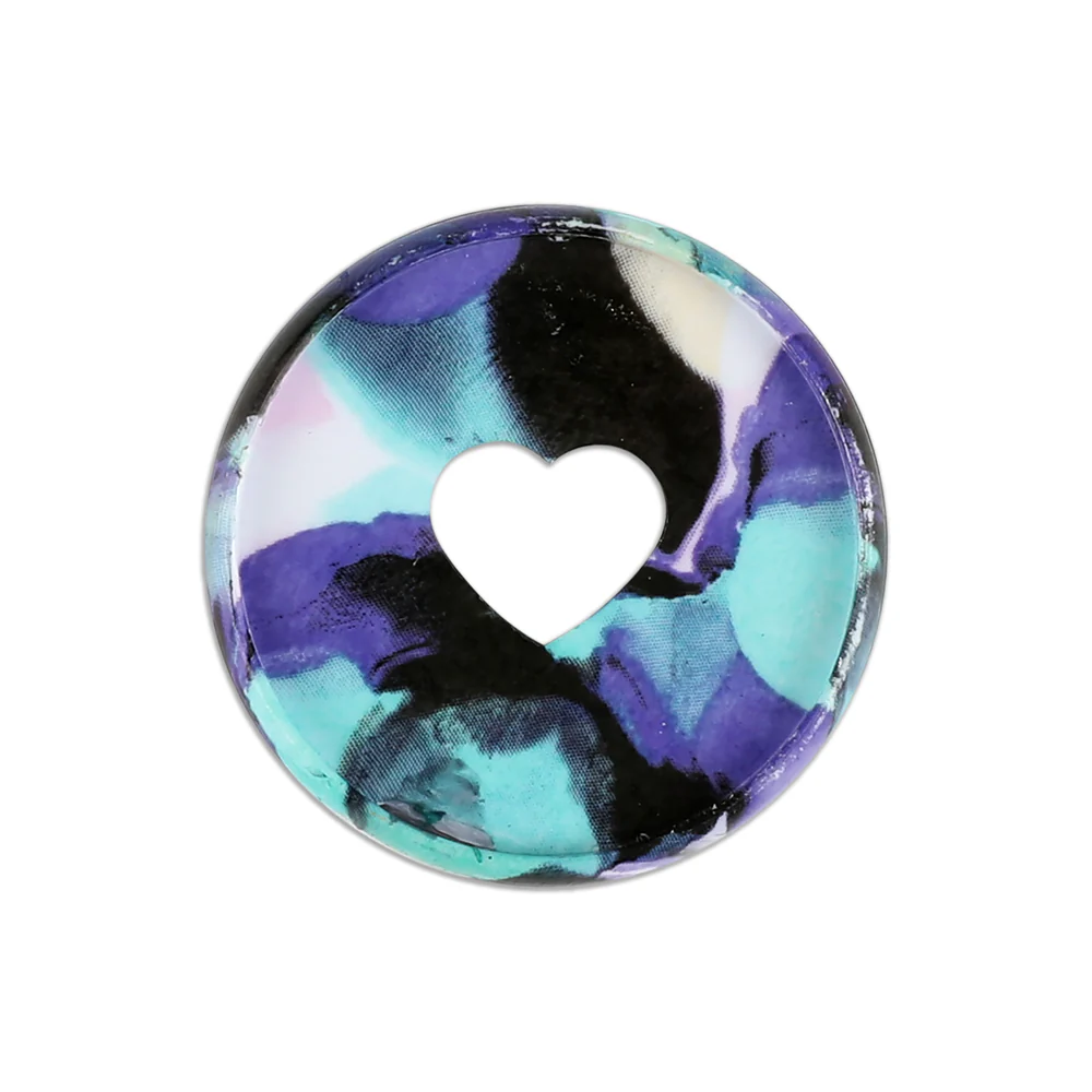 Medium Plastic Discs - Inky Florals