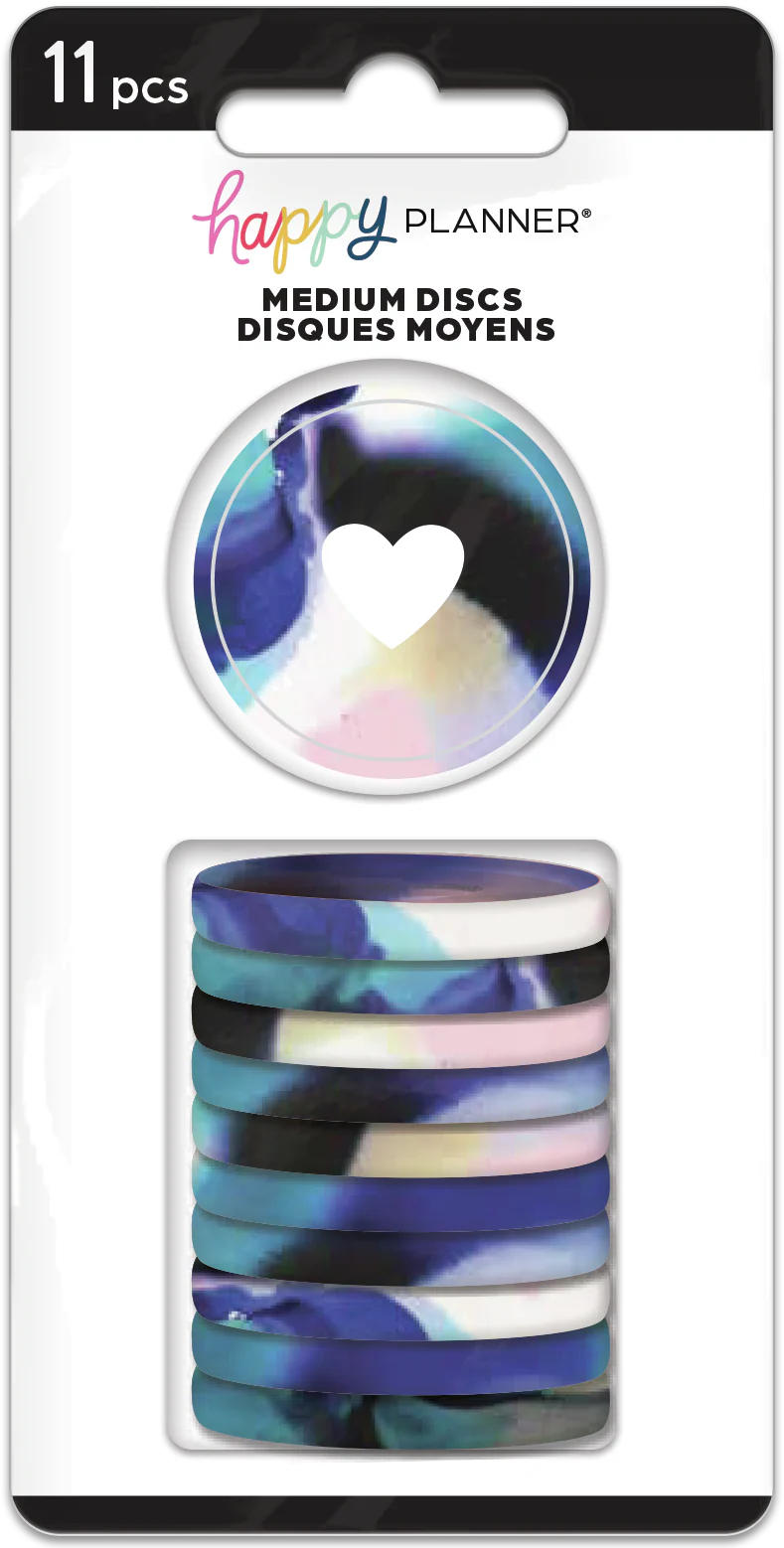 Medium Plastic Discs - Inky Florals - Image 4