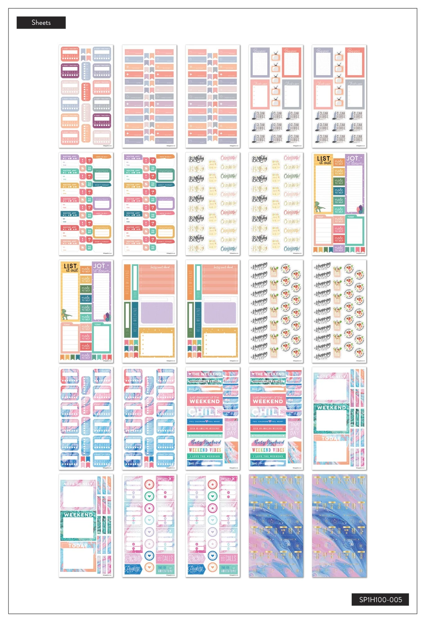 Mega Value Pack Stickers - 100 Sheets - All the Essentials - Image 3