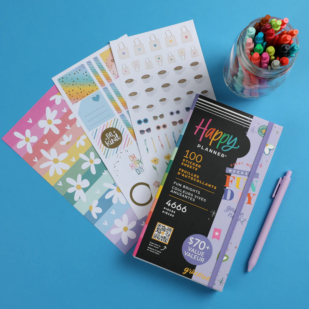 Mega Value Pack Stickers - 100 Sheets - Fun Brights - Image 2