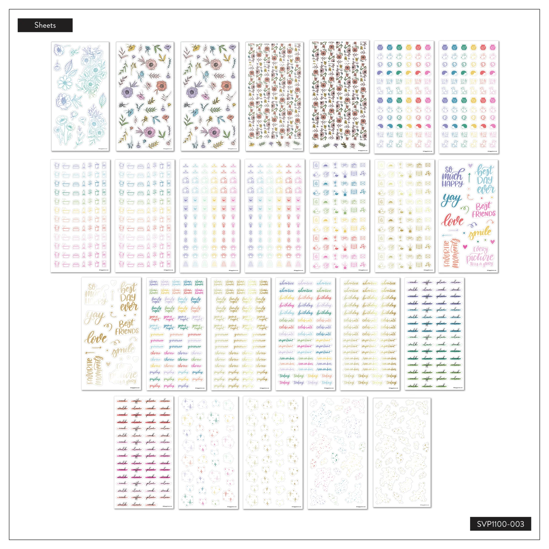 Mega Value Pack Stickers - 100 Sheets - Fun Brights - Image 8