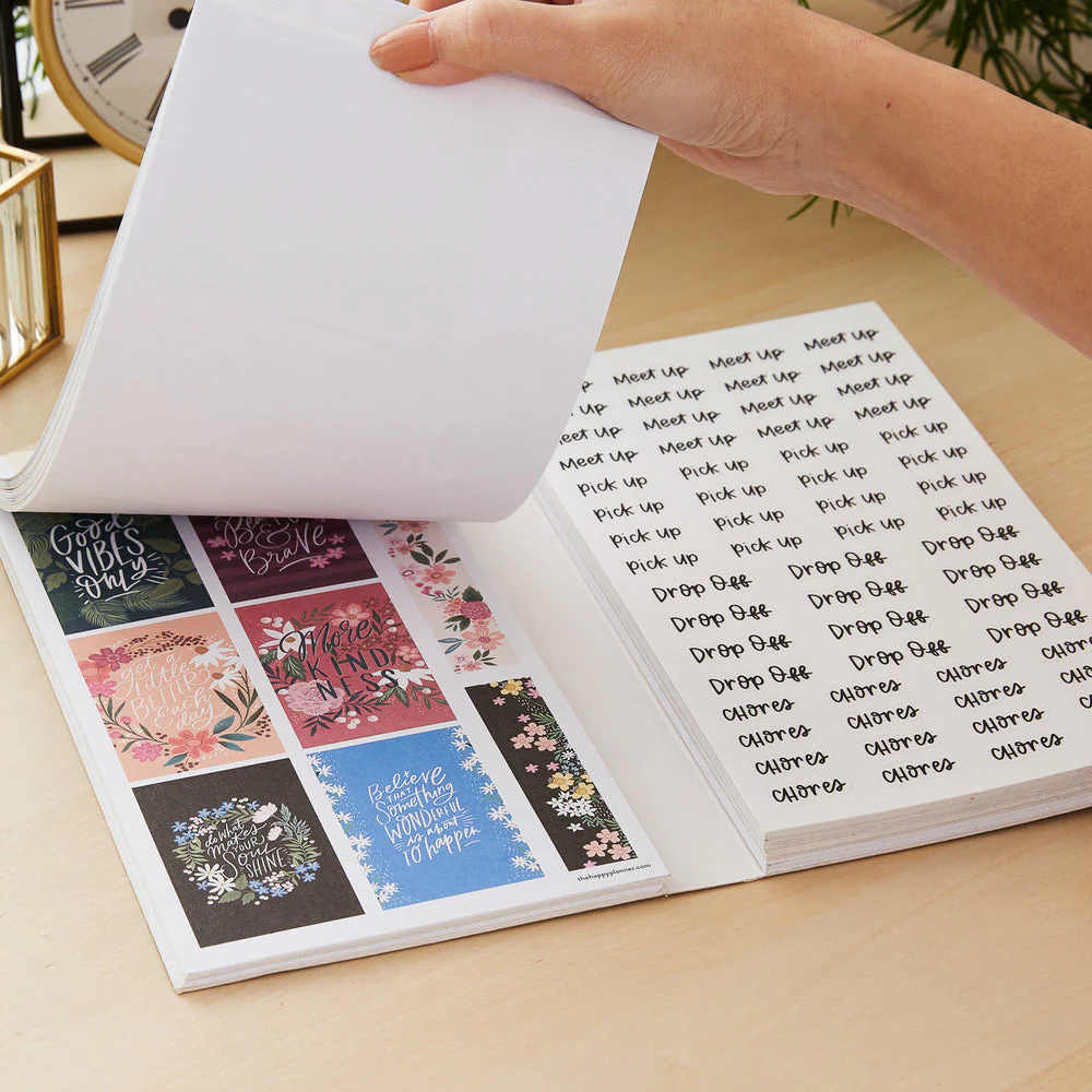 Mega Value Pack Stickers - Flowers & Notes - 100 Sheets - Image 3