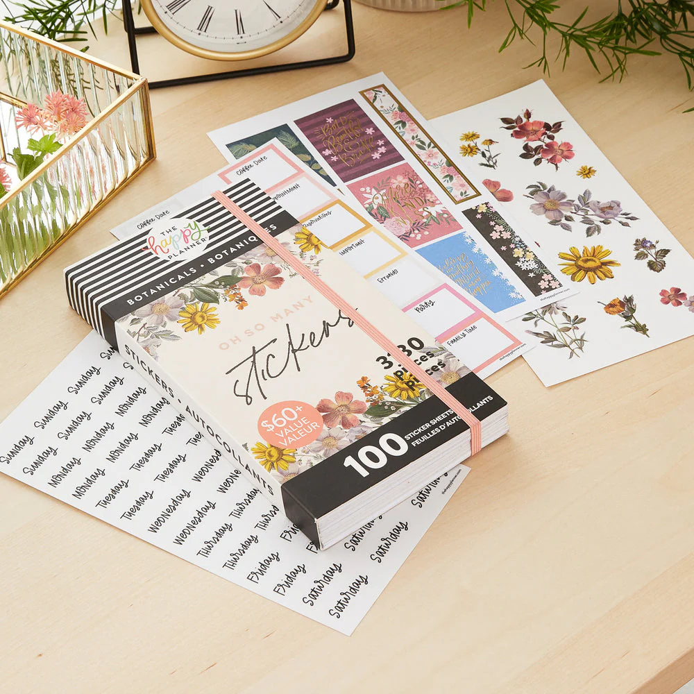 Mega Value Pack Stickers - Flowers & Notes - 100 Sheets - Image 4