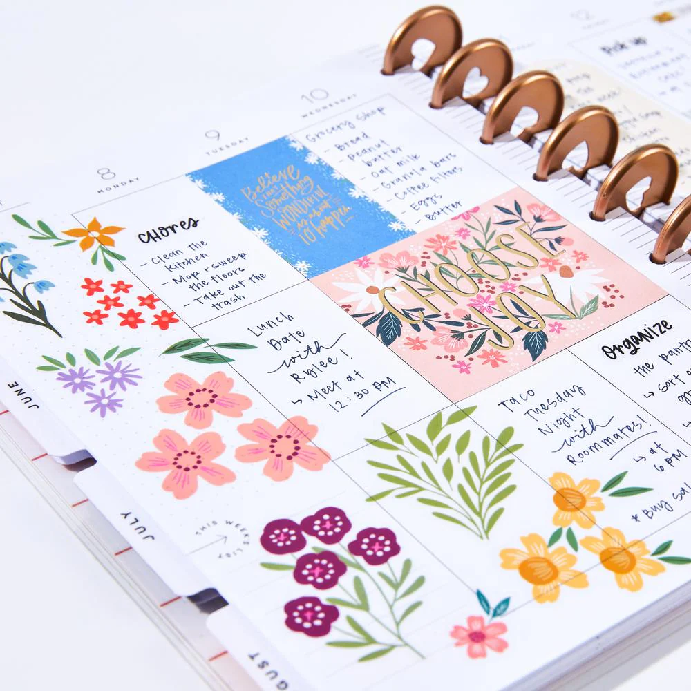 Mega Value Pack Stickers - Flowers & Notes - 100 Sheets - Image 5