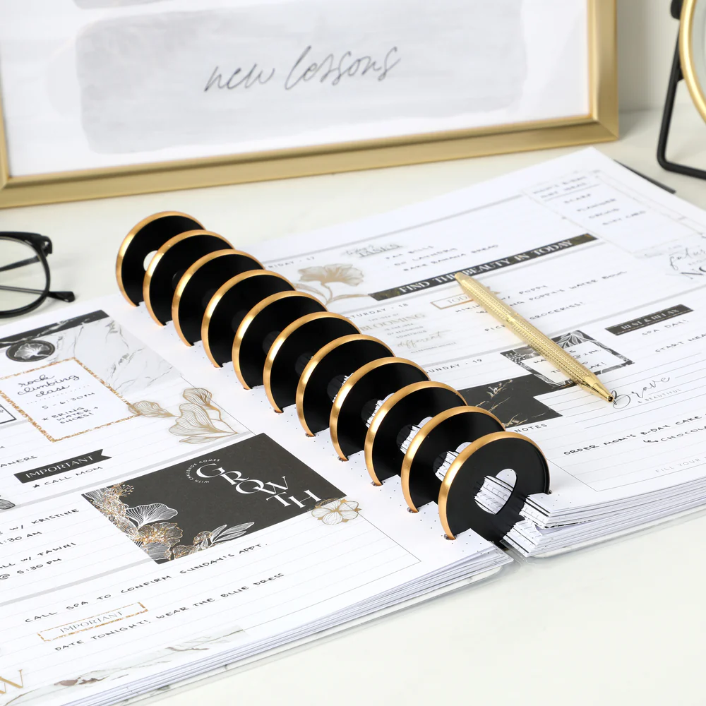 Metal Expander Discs - Black & Gold - Image 2